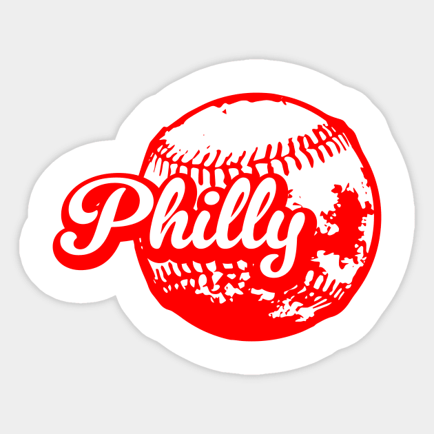 Philly Baseball Sticker by Throwzack